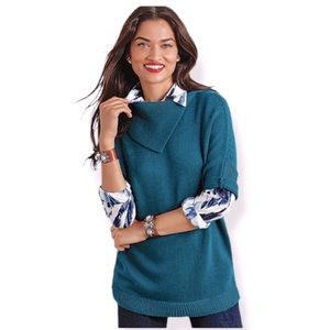 Cabi Foldover Pullover Sweater